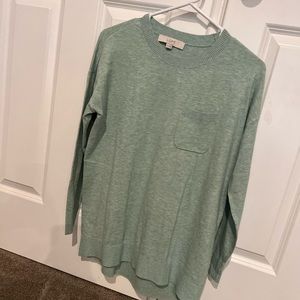 Loft light green sweater.